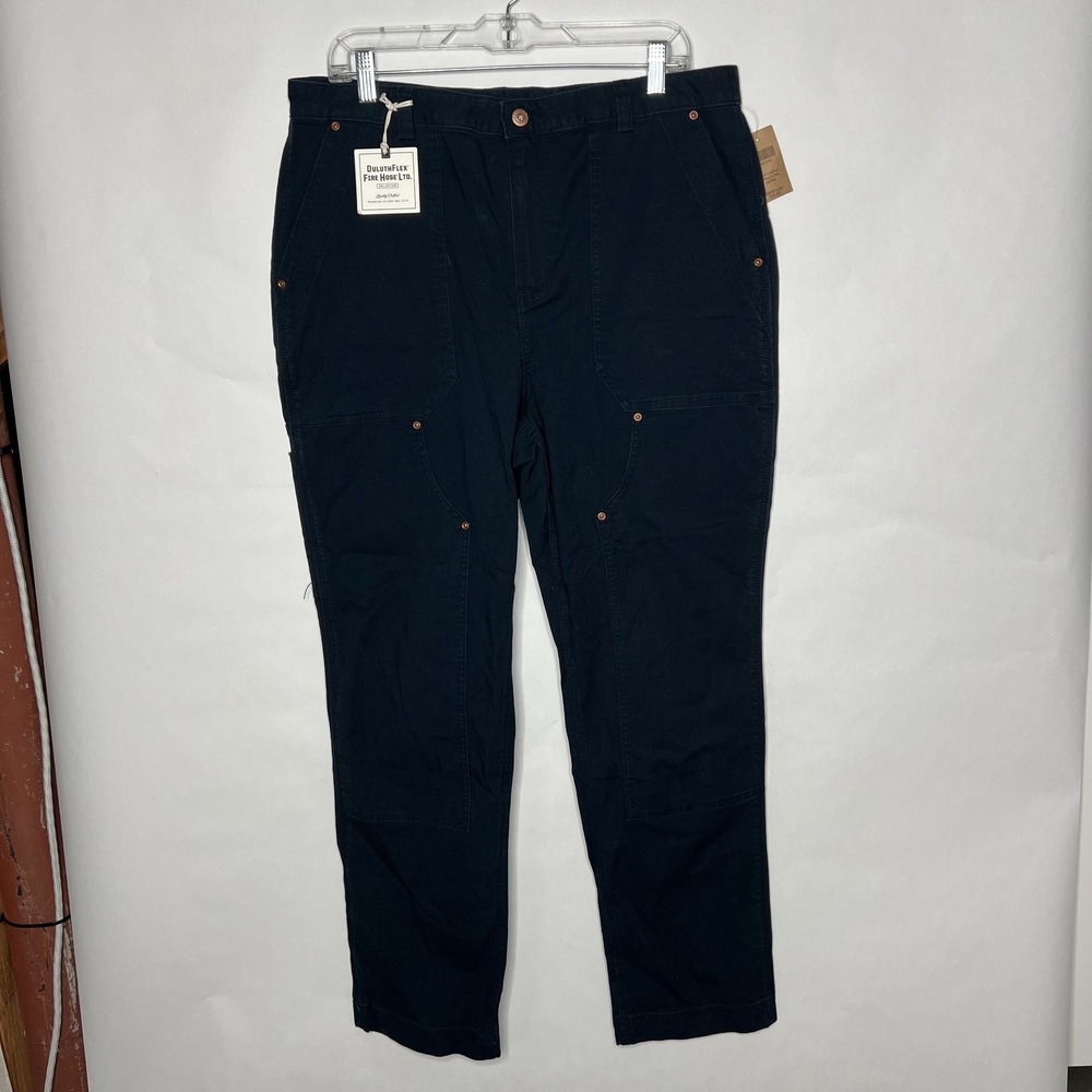 Duluth Trading Co Pants Womens 16 Blue DuluthFlex Fire Hose Cargo Slim Leg